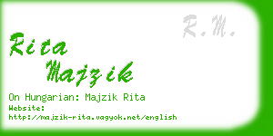 rita majzik business card